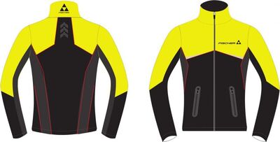 Костюм FISCHER Softshell WARM размин. муж. чер/лим  GR8115-101/GR8116-100