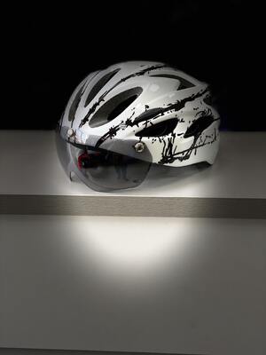 Шлем WX-016 с линзой (White/Black) р.L (58-61) WX-016GL