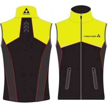 Жилет FISCHER Softshell Warm муж черн/лим  GR8119-101