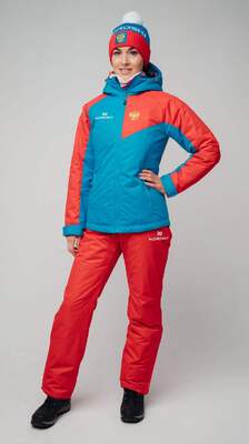 Костюм NORDSKI NATIONAL 2.0 W куртка / Premium Red брюки W  утеп. жен. лямки