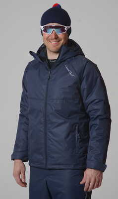 Костюм NORDSKI Motion Dark Navy куртка / Premium Dark Navy брюки утеп. муж. лямки  NSM429710
