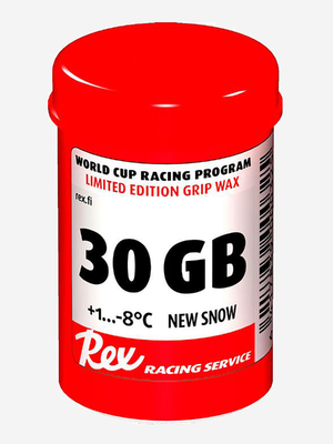 Мазь REX 30GB Fluor Grip WC Racing для нового снега  +1/-8  45гр  9145